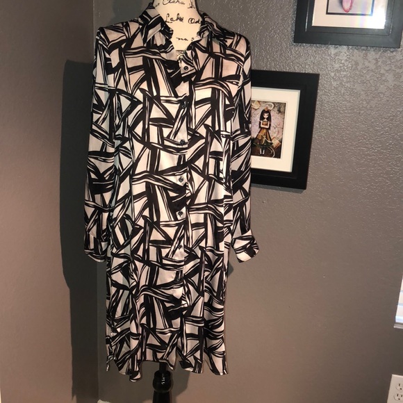 Sheer button down tunic - Picture 2 of 4